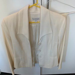 Bebe Winter wight wool jacket